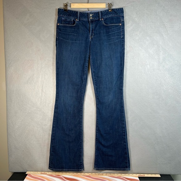 Gap 1969 Dark Wash Perfect‎ Bootcut Denim Jean Women’s Size 10 - Picture 1 of 8
